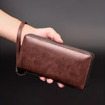 Portefeuille antivol pour femme - Pochette zippée RFID