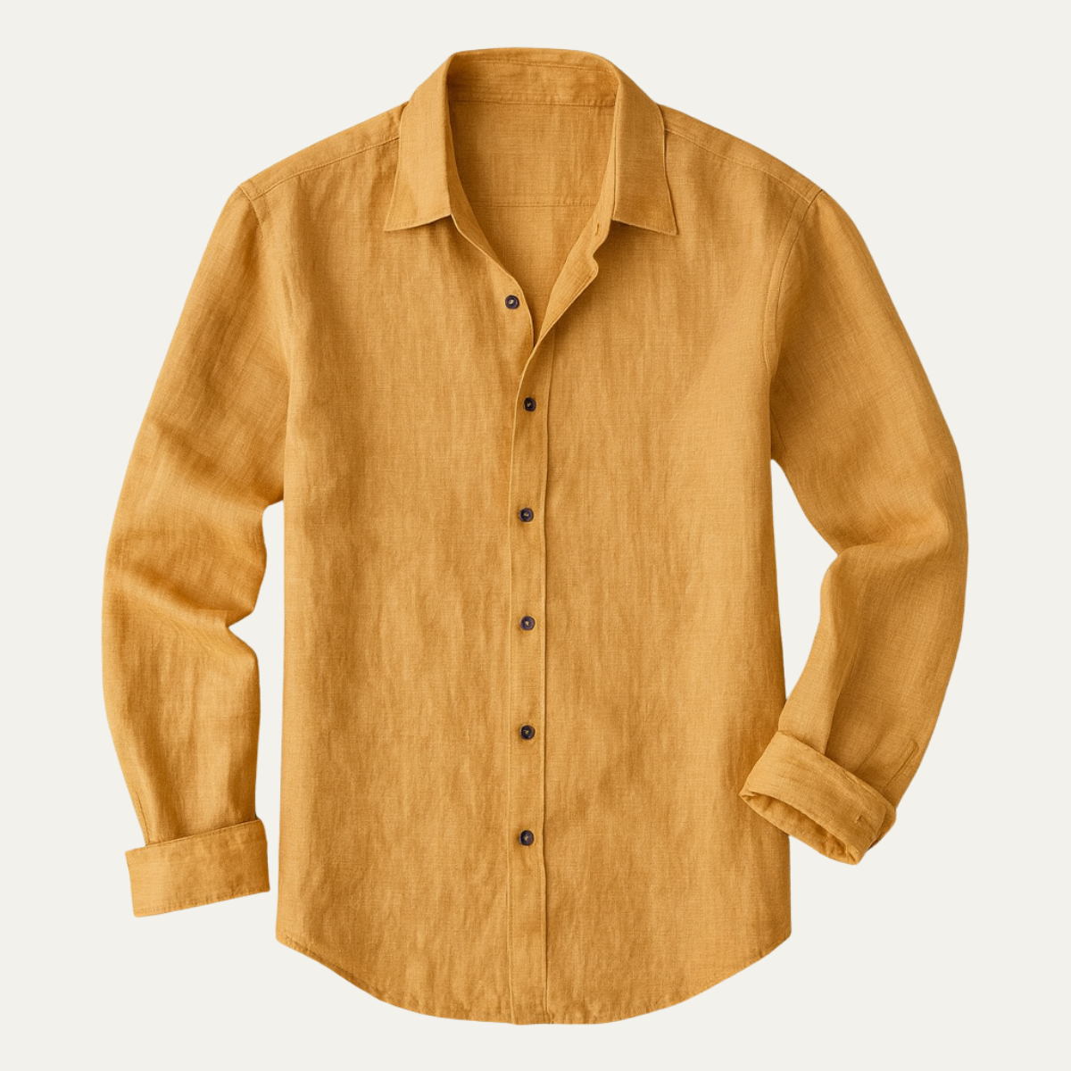 The Zurich Vintage Long Sleeve Linen Shirt for Men