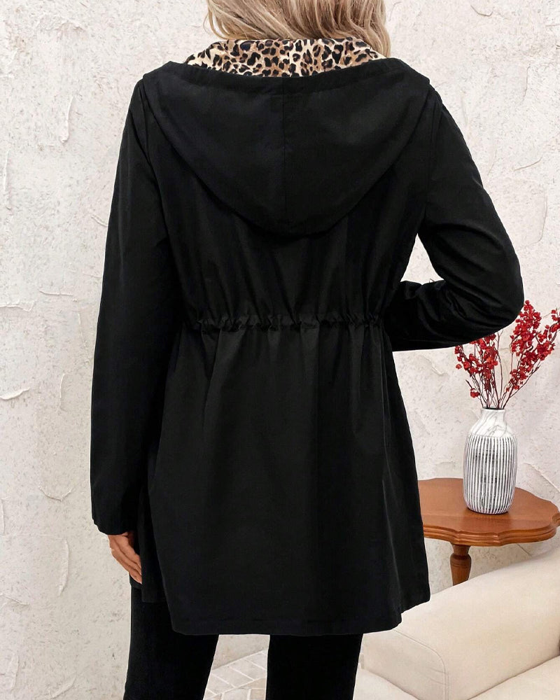 Aleah™ | Reversible Coat with Leopard Print