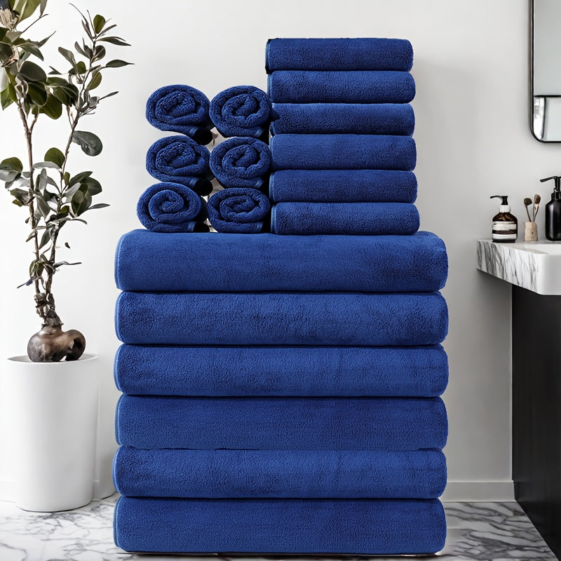18-piece luxury towel pack – Extra absorbent and perfect for the whole family