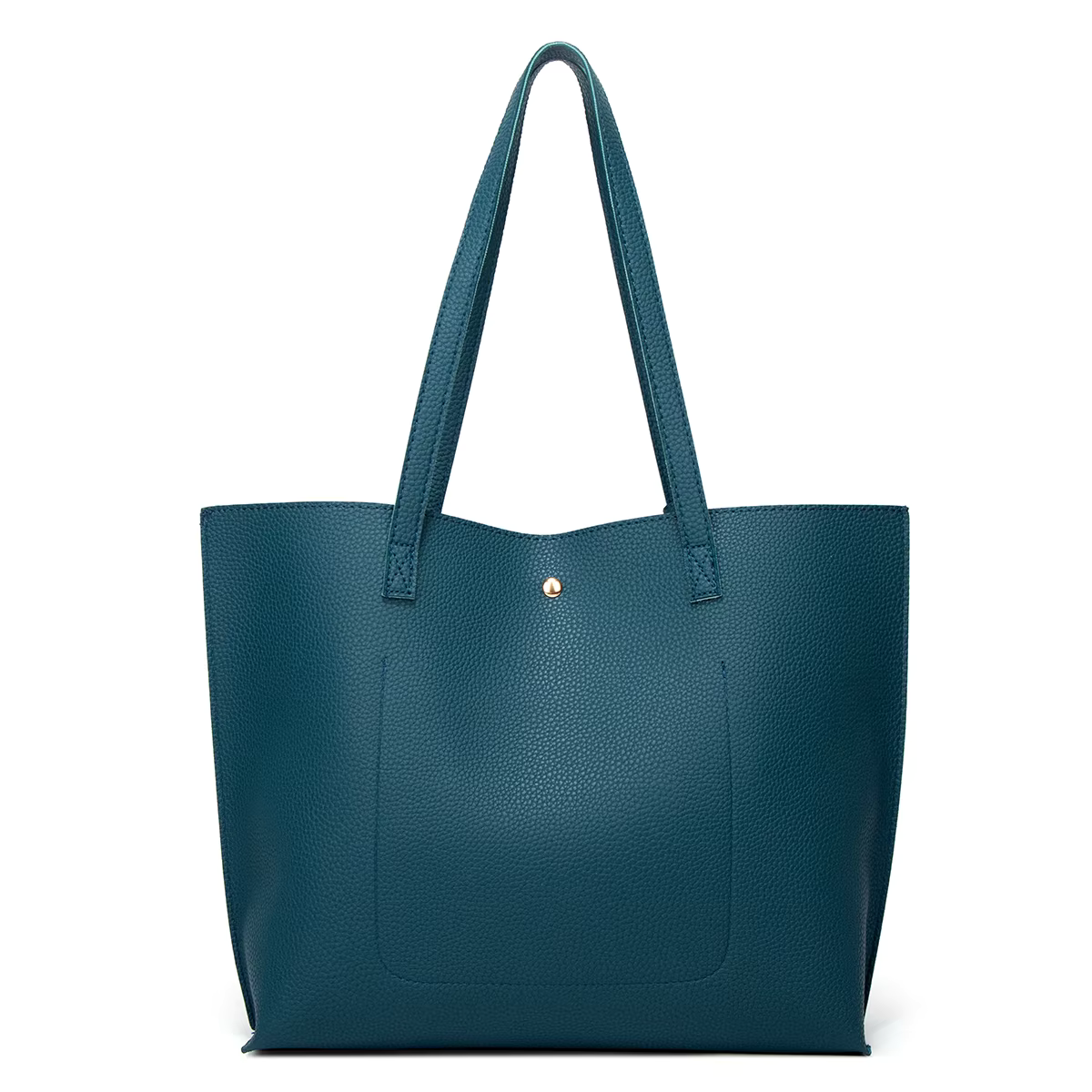 Sac à main bleu lagon avec portefeuille assorti