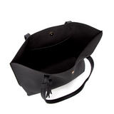 Sac à main noir avec portefeuille assorti