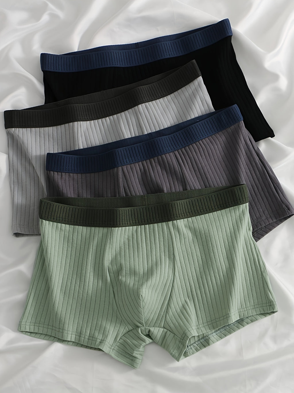 Soft underpants with elastic – Mix of green, black, blue and grey tones