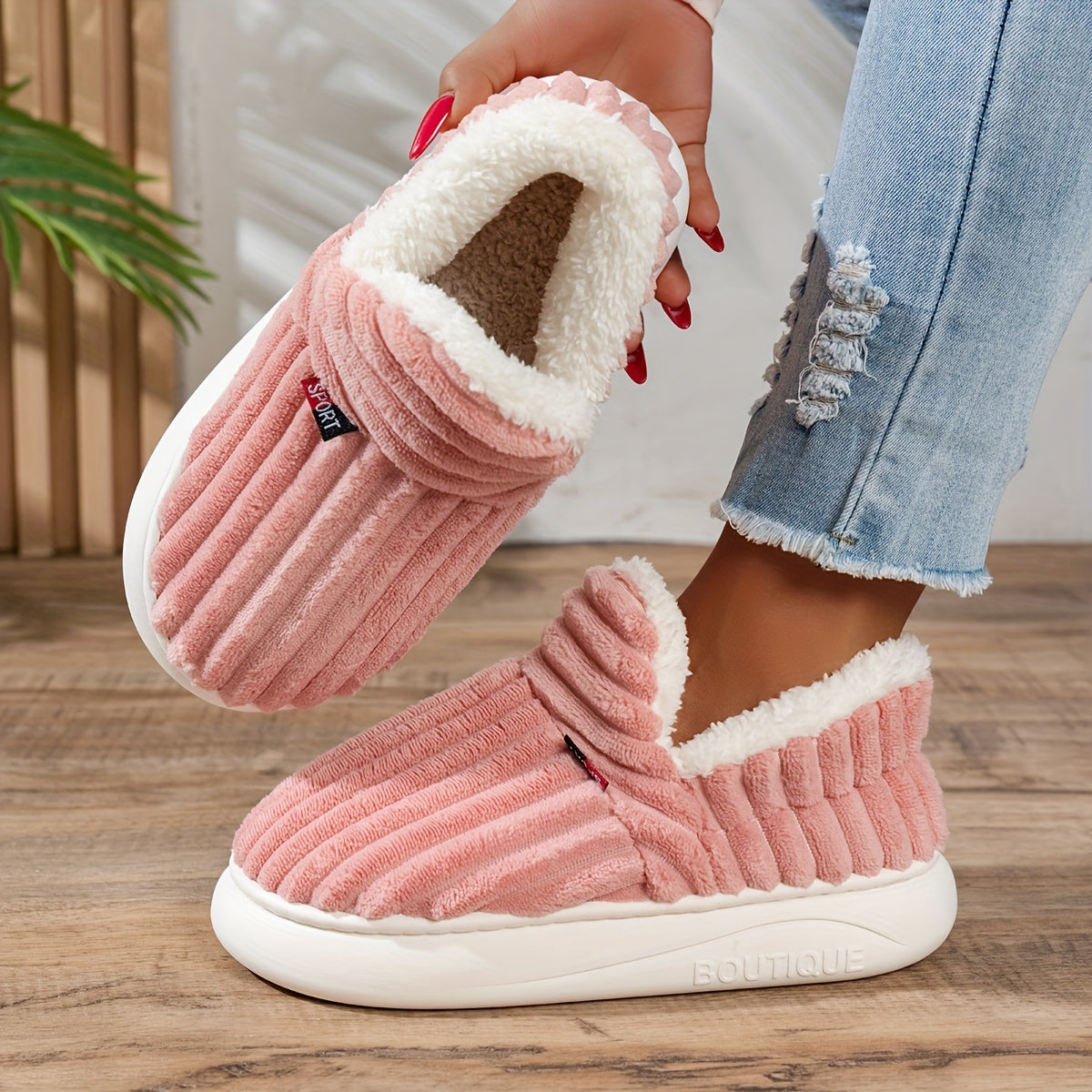 Cozy Step Plush Slippers