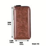 Portefeuille antivol pour femme - Pochette zippée RFID
