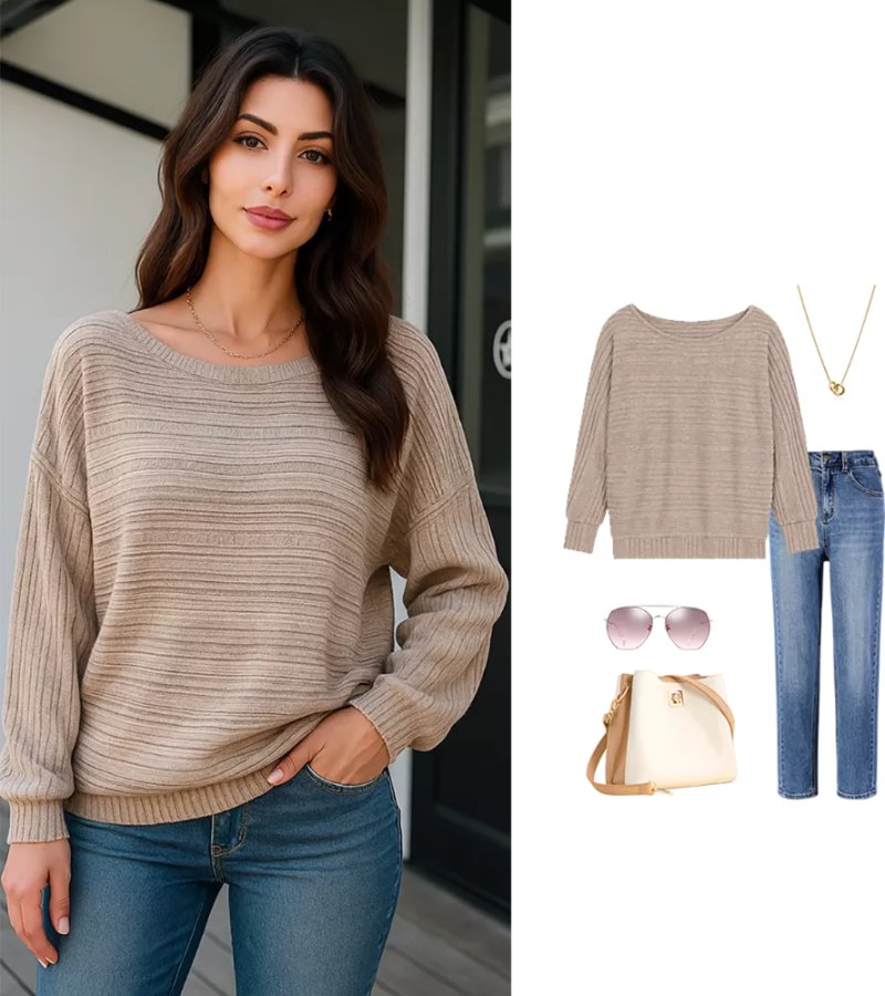 Elenora | Soft sweater with a casual charm
