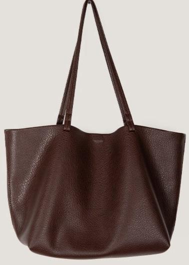Pure Carry | Minimal Soft Leather Tote with Large Capacity