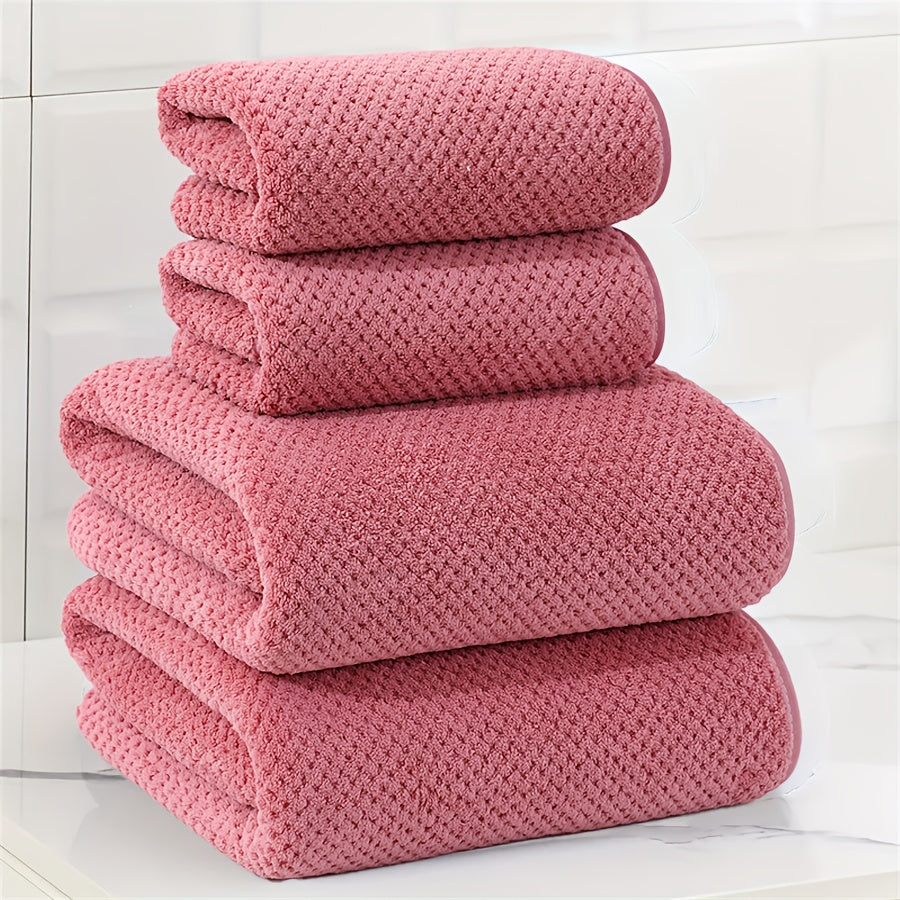 Luxurious 4-piece Towel Set – Soft and Absorbent Towels in a Set