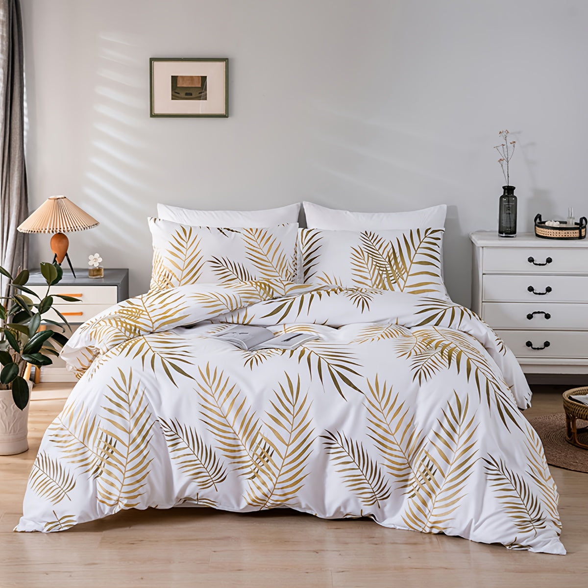 Palm Leaf Bedding Set – Soft and Breathable Microfiber