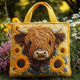 Prošívaná tote taška - Highland kráva