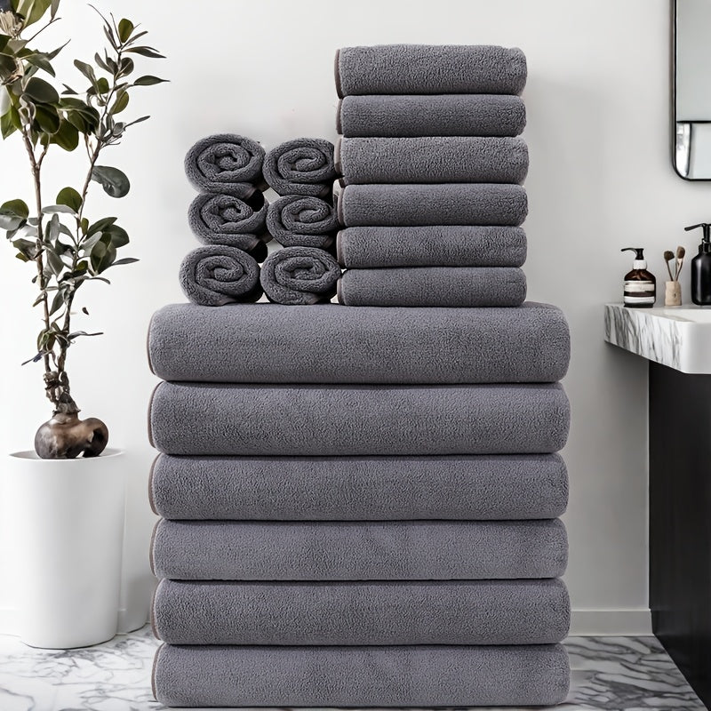 18-piece luxury towel pack – Extra absorbent and perfect for the whole family