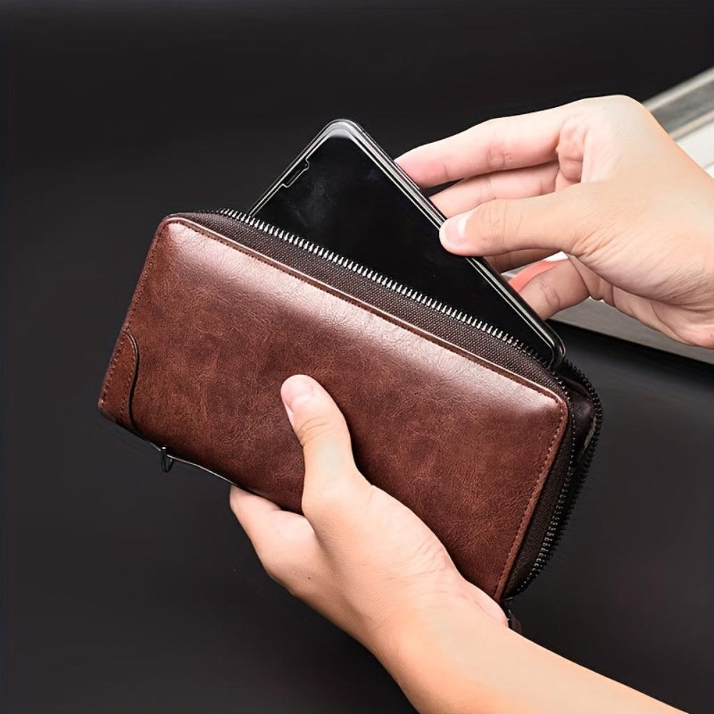 Portefeuille antivol pour femme - Pochette zippée RFID