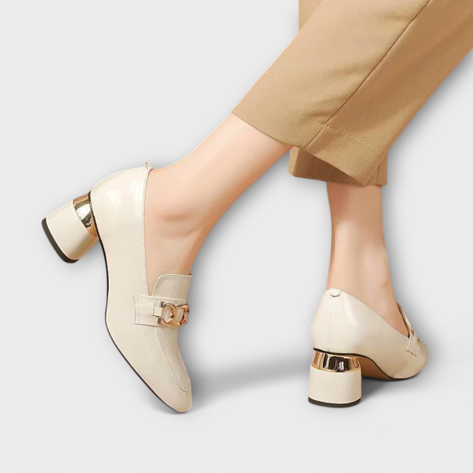 Věnceslava Elegantní Mocasíny Krissy Z Pravé Kůže