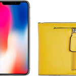 Portefeuille compact de luxe en cuir pour femme avec blocage RFID - Elvira