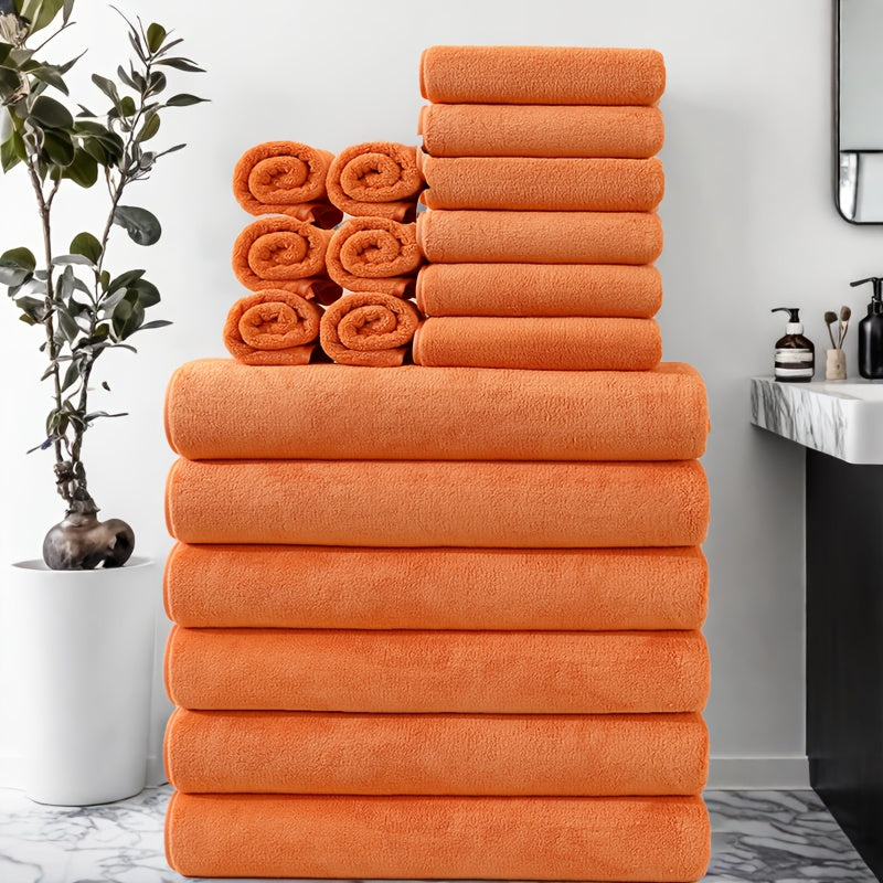 18-piece luxury towel pack – Extra absorbent and perfect for the whole family