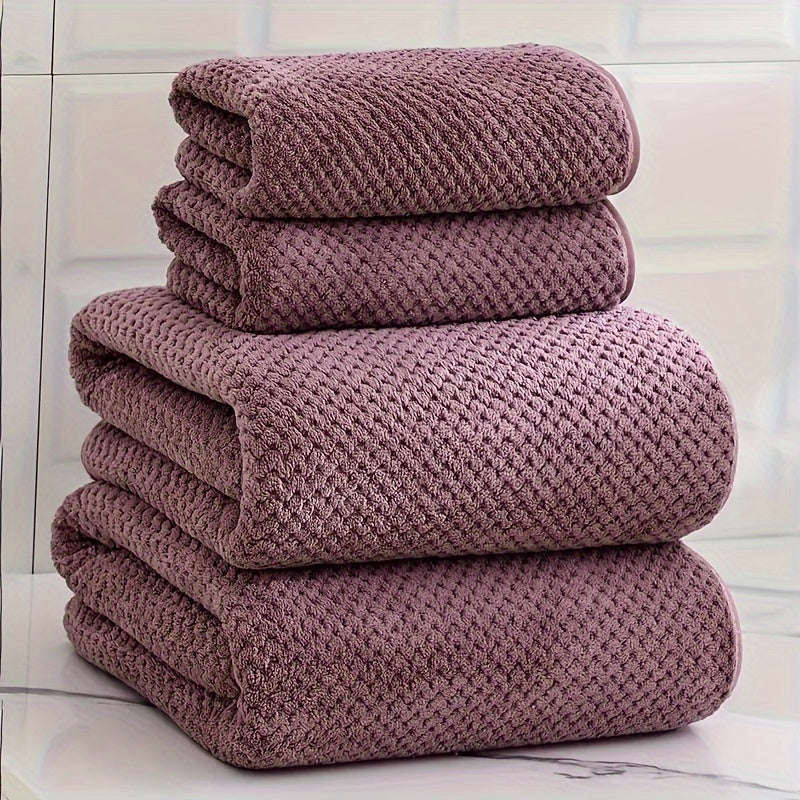Luxurious 4-piece Towel Set – Soft and Absorbent Towels in a Set