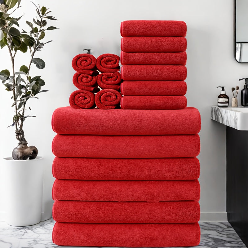 18-piece luxury towel pack – Extra absorbent and perfect for the whole family