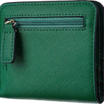 Portefeuille compact de luxe en cuir pour femme avec blocage RFID - Elvira
