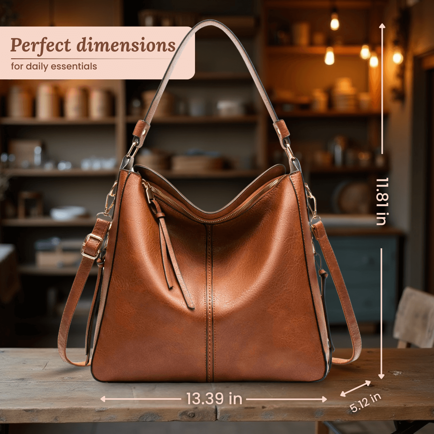 Sac à bandoulière - Hobo convertible