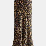 Elena | Maxi úzká sukně s leopardím potiskem