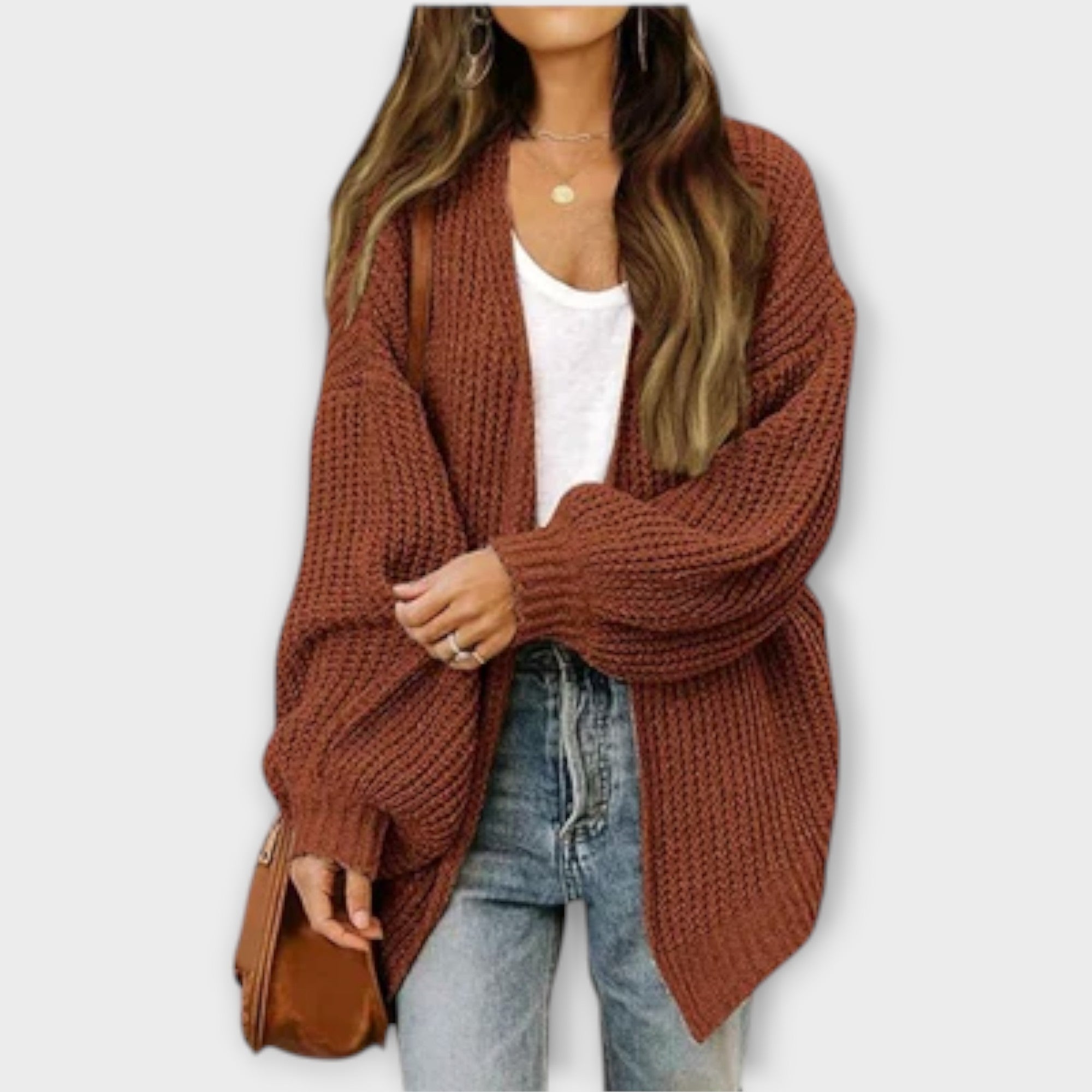 Leppa - Ležérní pletený cardigan