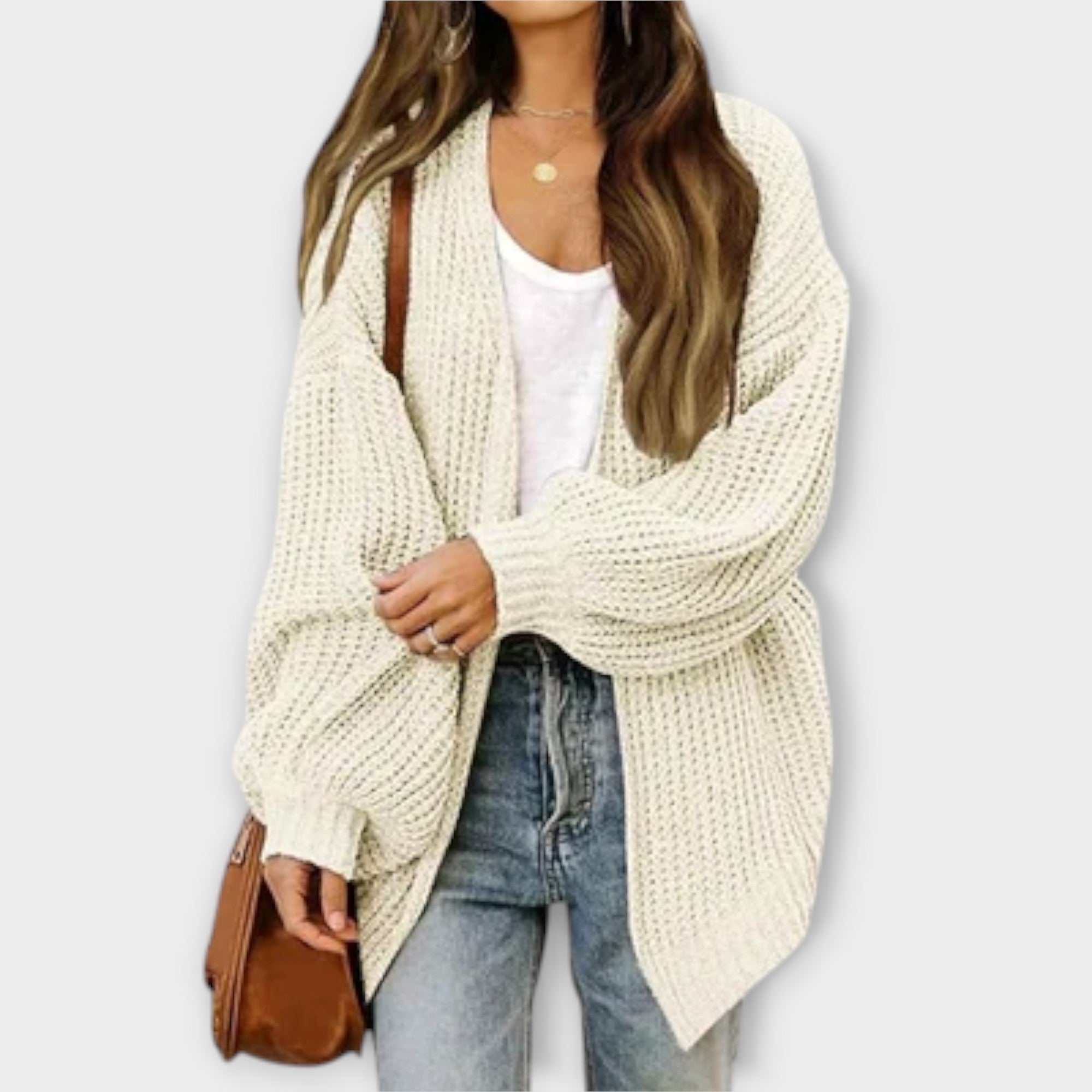 Leppa - Ležérní pletený cardigan
