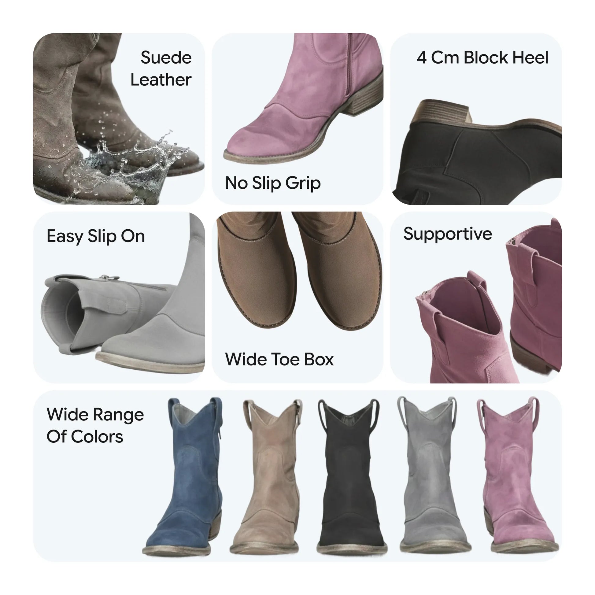 Charlotte - Suede Orthopedic Boots