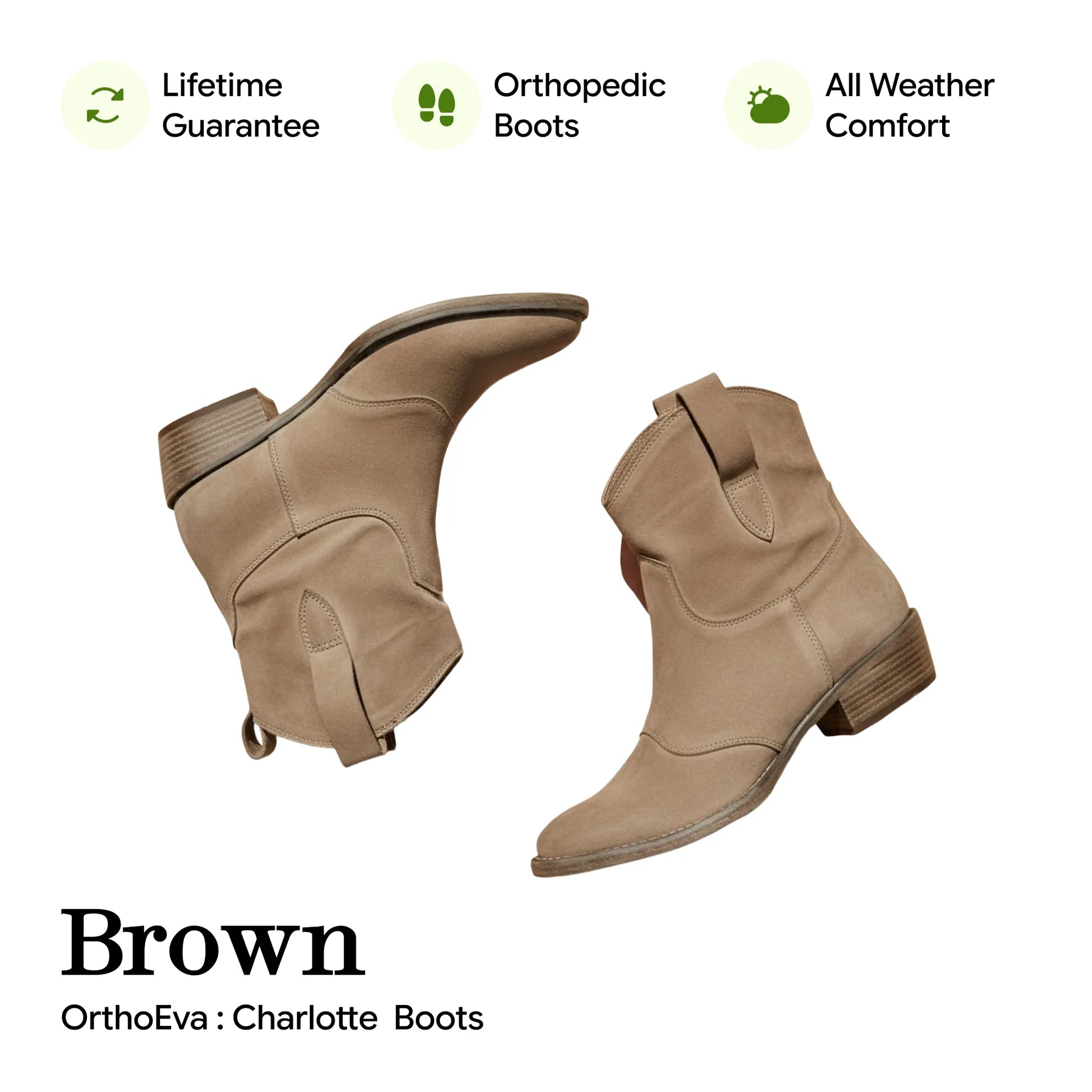 Charlotte - Suede Orthopedic Boots