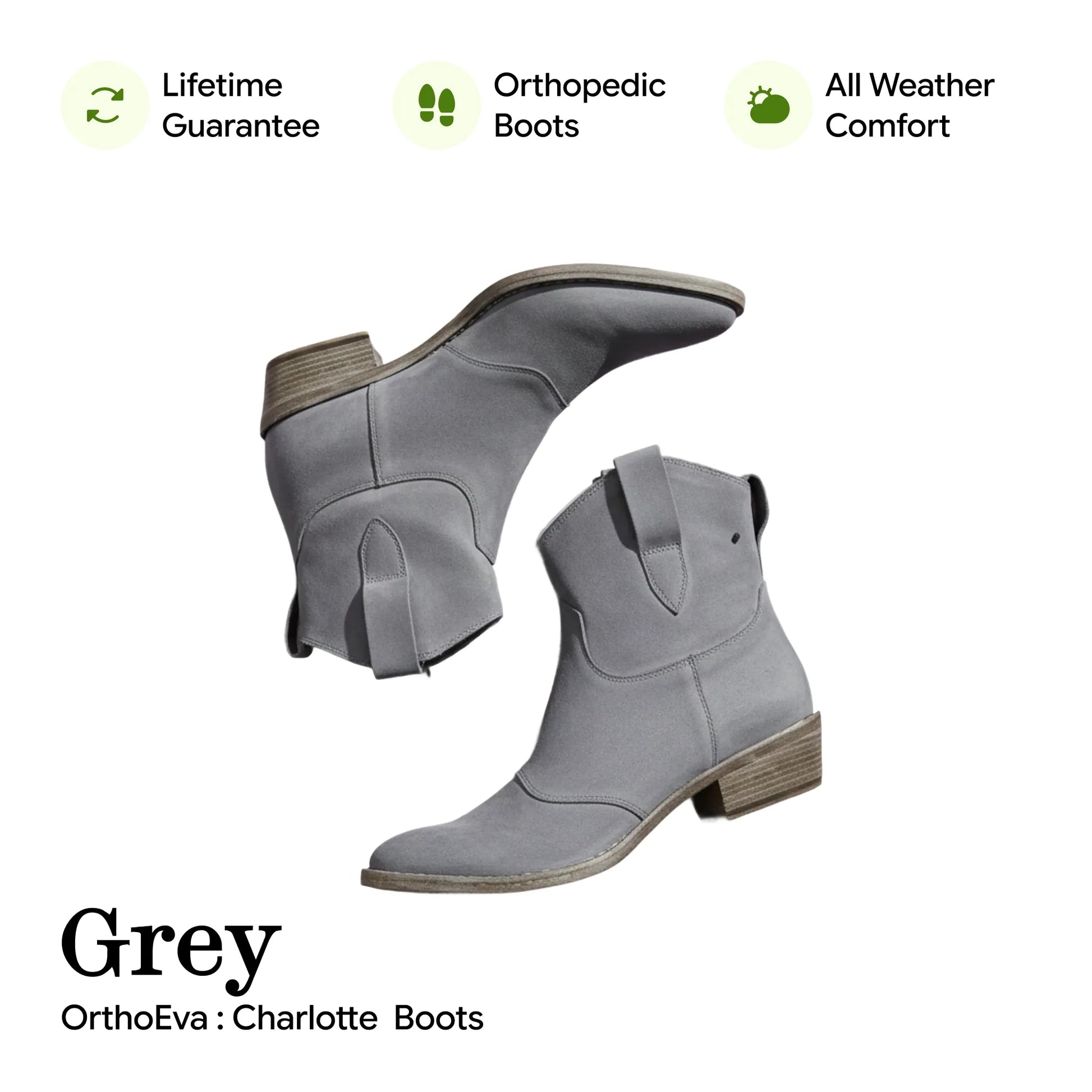 Charlotte - Suede Orthopedic Boots