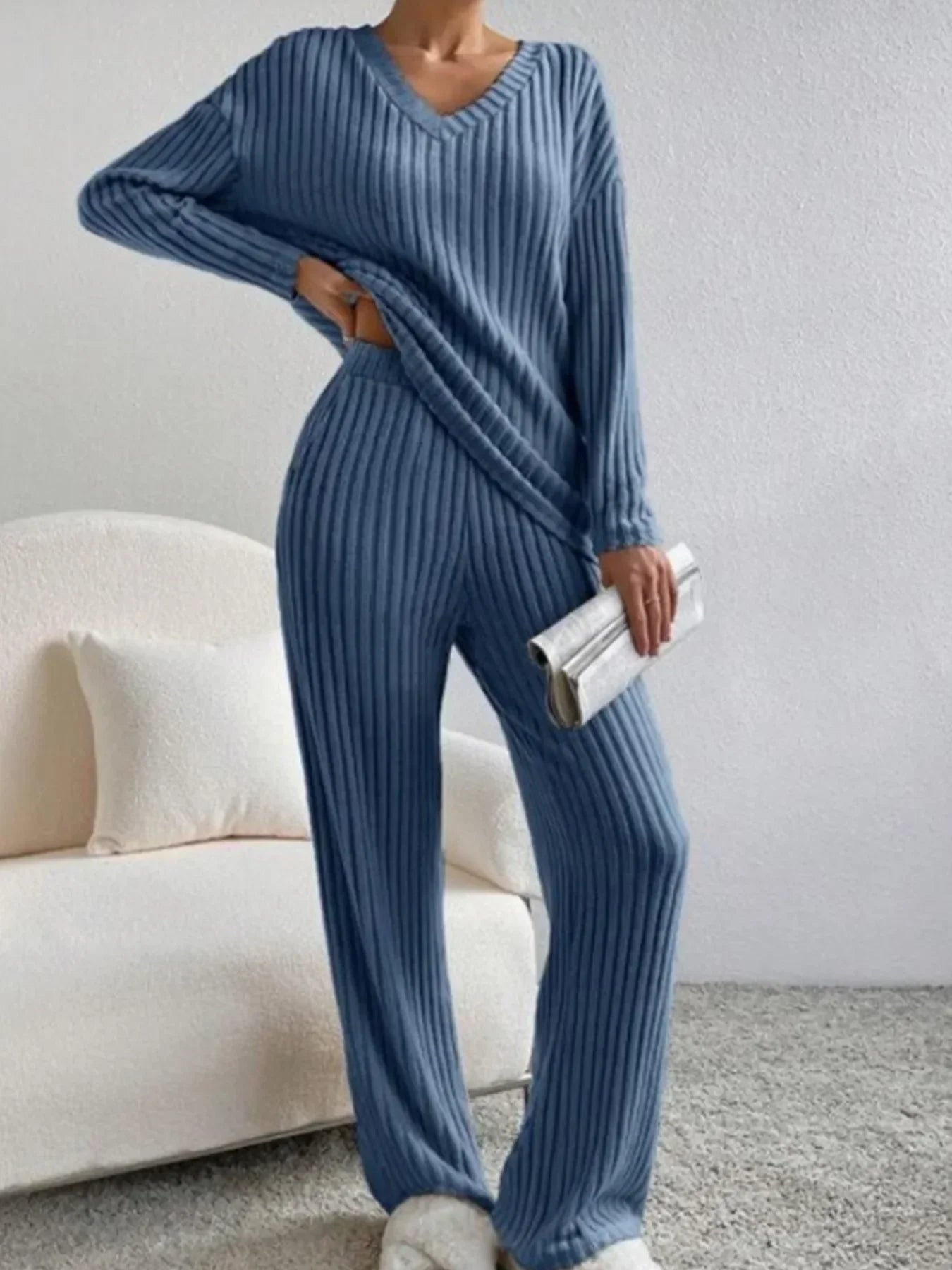 Vera | Casual Knitted 2 Piece Lounge Set