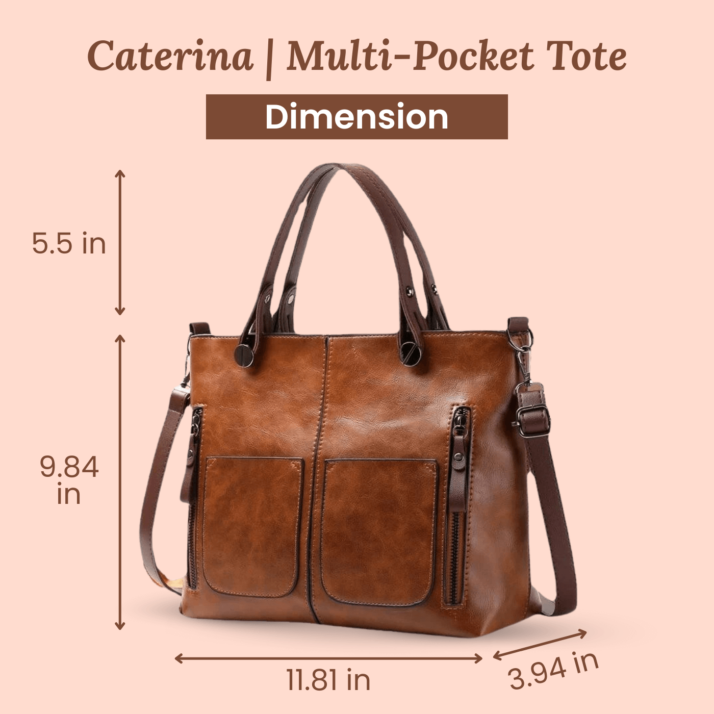 Sac bandoulière - Multi-poches