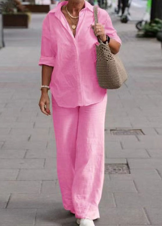 Cotton Linen Suit Set Fresh Style For Women | Jorina