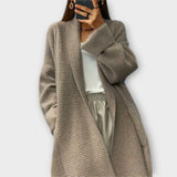 Euphemia - Dlouhý pletený cardigan