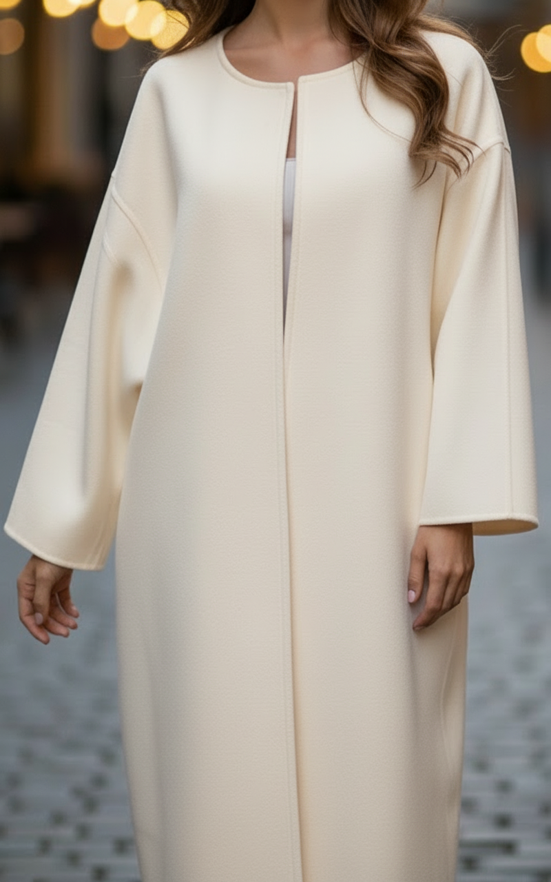 Elena | Oversized Longline Coat - Lumina