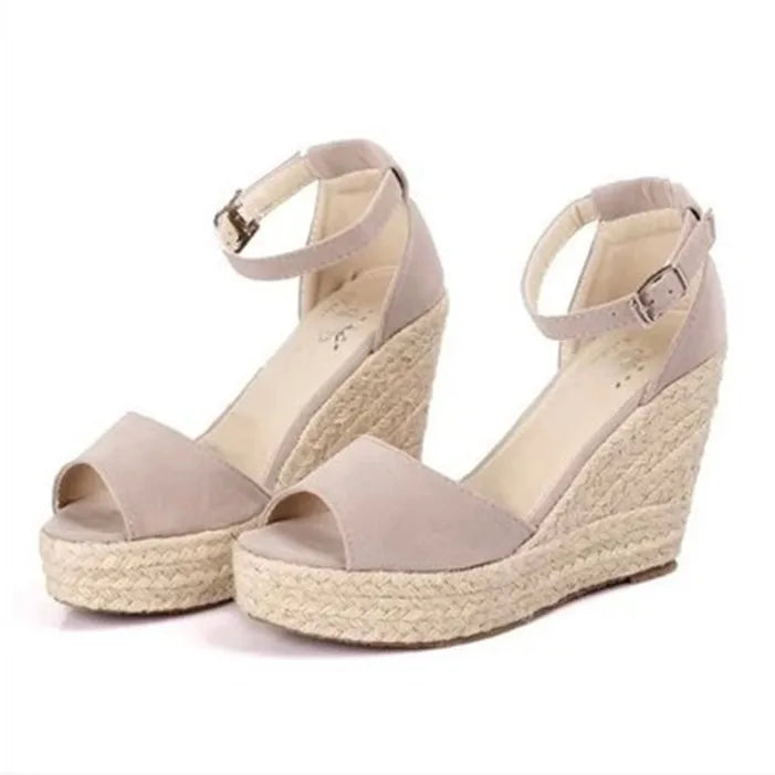Layla | Wedge Sandals for Women - Chic Peep Toe Wedge Heels