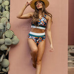 Heidi-Fashion | Set bikin s kvetivovým vzroem a zadními zády