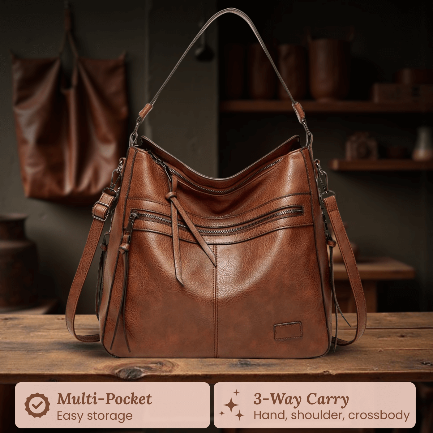 Sac à bandoulière - Transport zippé