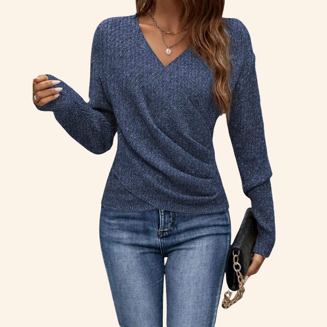 Seravielle Elegant Wrap Top