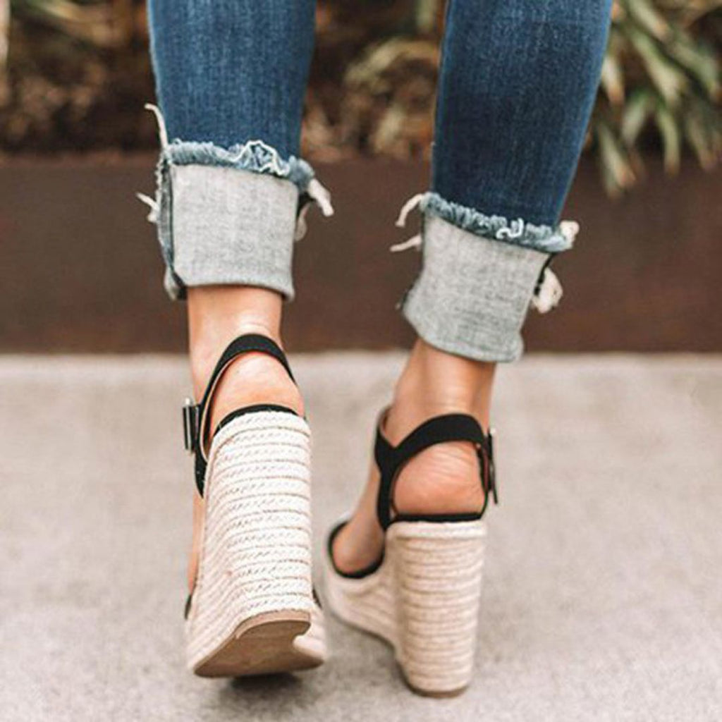 Women's Ankle Strap Wedge Heels