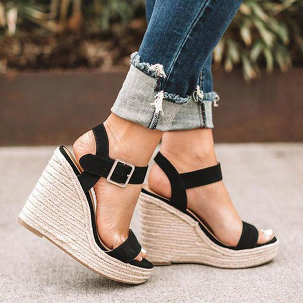 Women's Ankle Strap Wedge Heels