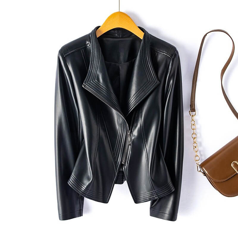 Lunara | Vegan Leather Structured Jacket