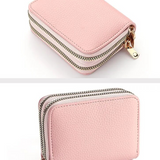 Petit portefeuille à motif litchi - Tendance et compact