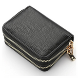 Petit portefeuille à motif litchi - Tendance et compact