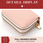 Petit portefeuille à motif litchi - Tendance et compact