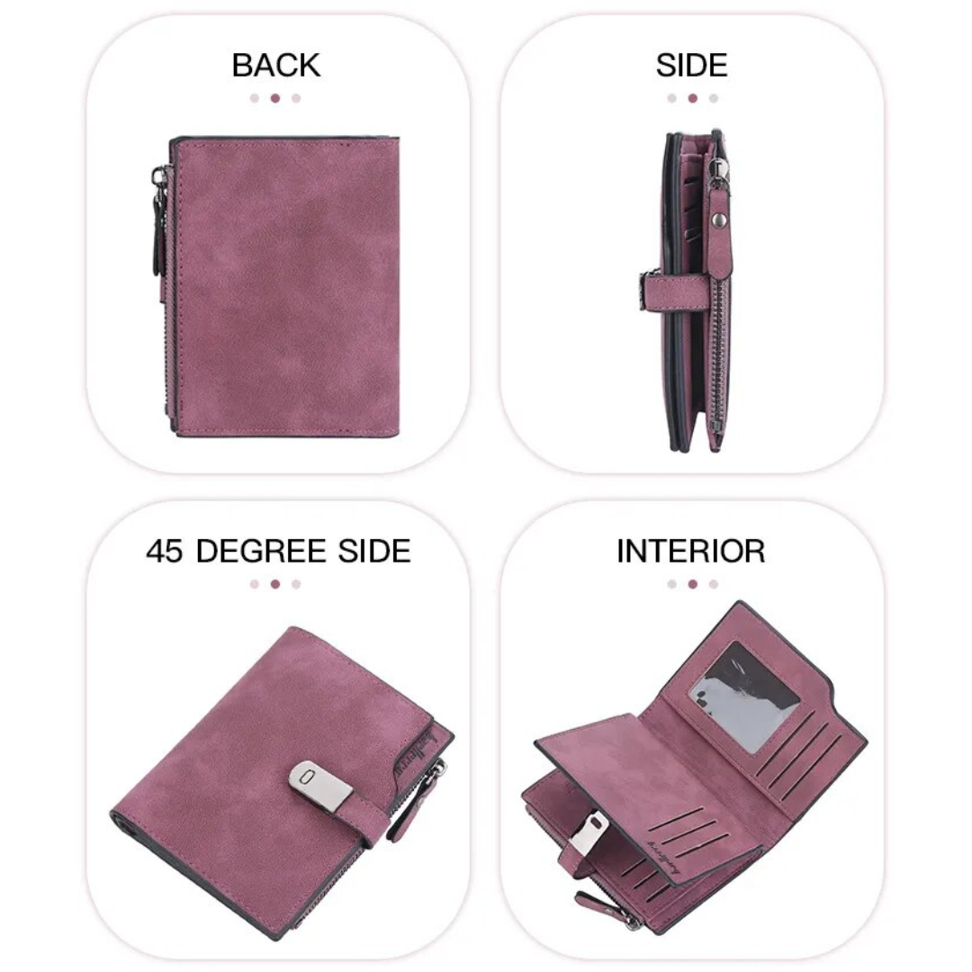 Portefeuille compact avec boucle magnétique - Pratique et tendance