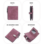 Portefeuille compact avec boucle magnétique - Pratique et tendance