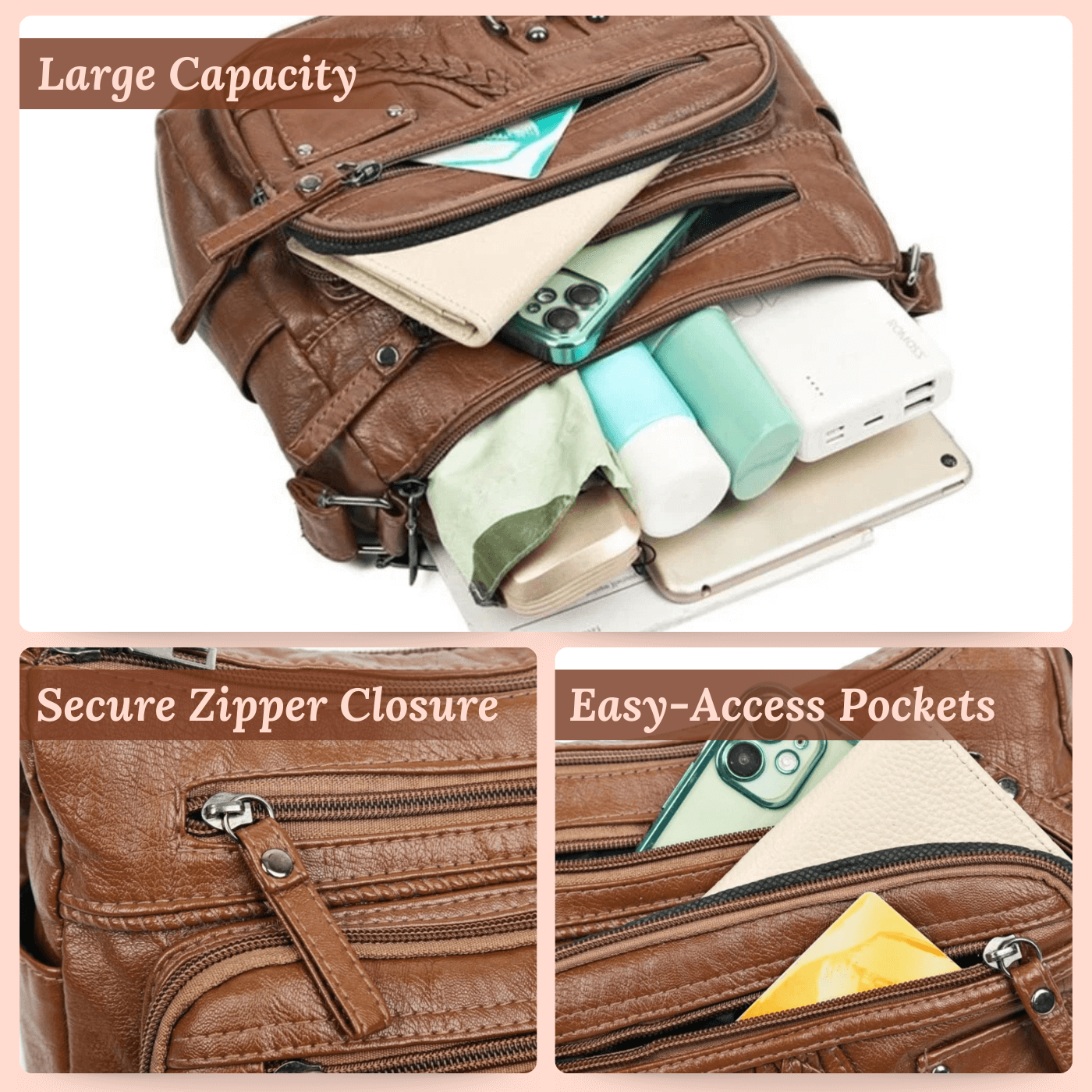 Sac bandoulière - Charme utilitaire