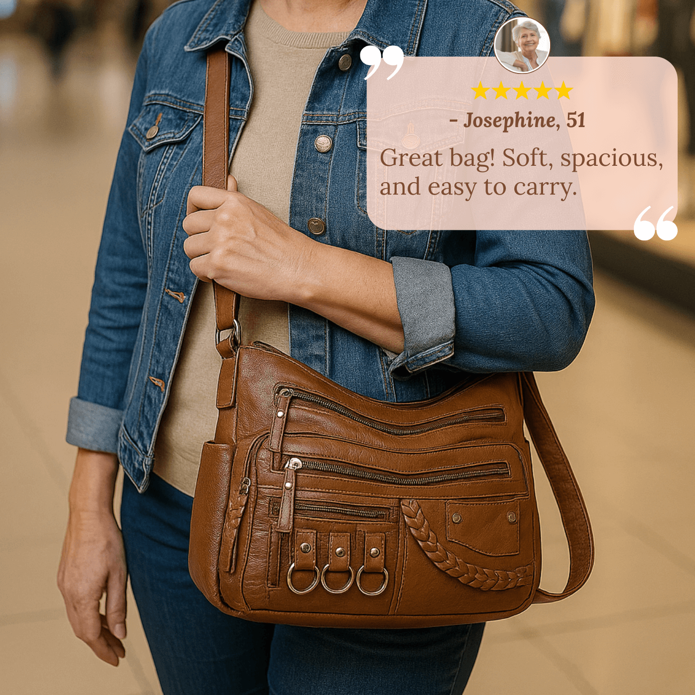Sac bandoulière - Charme utilitaire