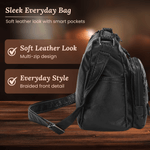 Sac bandoulière - Charme tressé