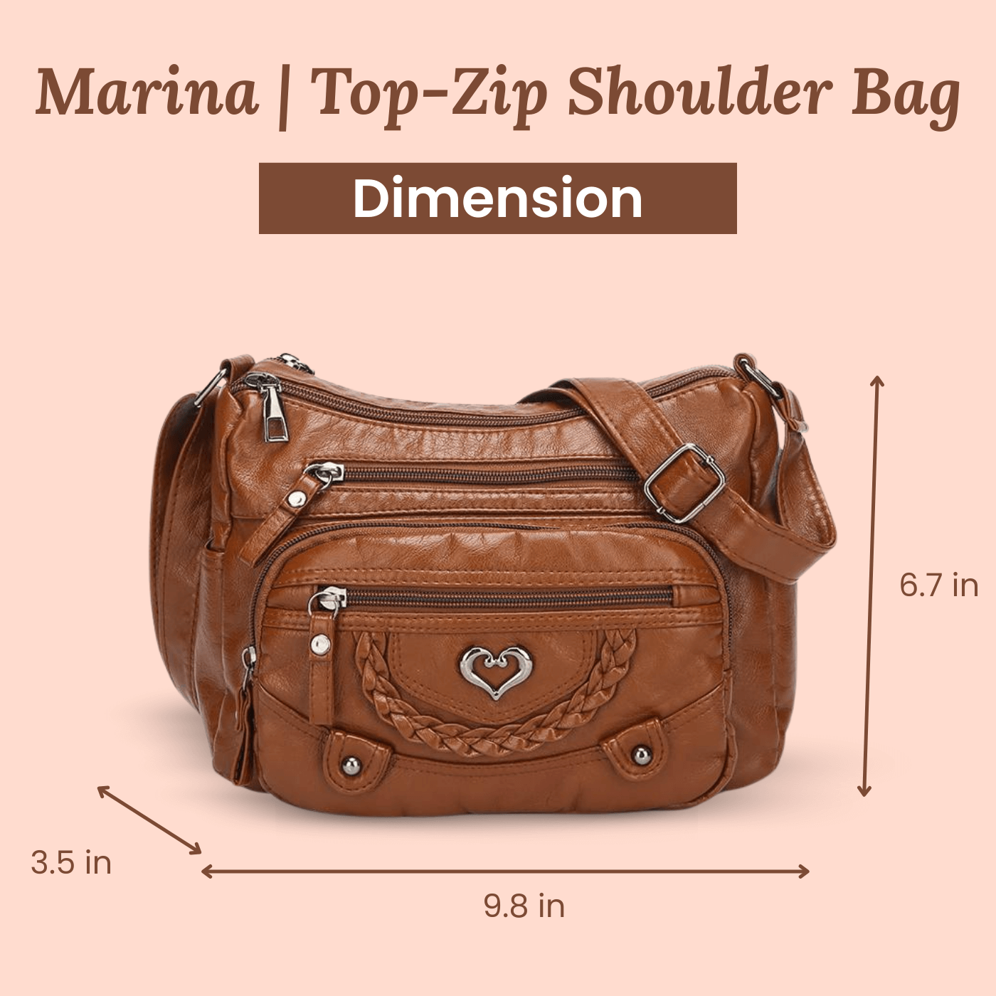 Sac bandoulière - Charme tressé